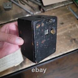 RARE 1896 Kodak Pocket Camera Tiny Historic Film Camera with Original Paper Ad