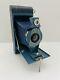 RARE Eastman Kodak Rainbow Hawkeye Folding Camera #2A Model B Blue 1931-1932