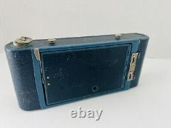RARE Eastman Kodak Rainbow Hawkeye Folding Camera #2A Model B Blue 1931-1932
