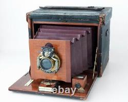 Rare 1890s No. 5 Kodak 5x7 Large Format Folding Camera with Victor Shutter, Holders