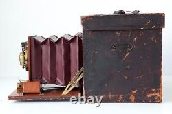 Rare 1890s No. 5 Kodak 5x7 Large Format Folding Camera with Victor Shutter, Holders