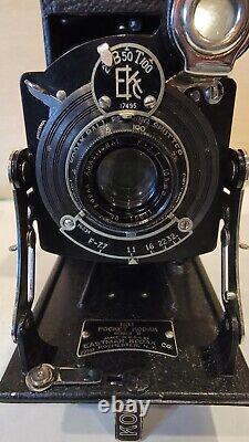 Rare Vintage Kodak No. 1A Pocket Folding Film Camera Model 17495 Withleather Case