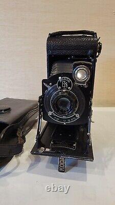 Rare Vintage Kodak No. 1A Pocket Folding Film Camera Model 17495 Withleather Case