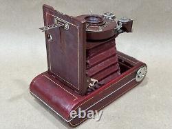 Vanity Kodak Vest Pocket Series III Antique Folding Camera RED withCase & Half Box