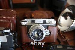Vintage Antique Film Camera Lot Kodak Yashica Electro 35 Vokar lenses Polaroid