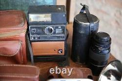 Vintage Antique Film Camera Lot Kodak Yashica Electro 35 Vokar lenses Polaroid