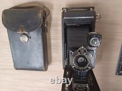 Vintage Eastman Kodak Camera IA Kodak Junior Old Antique Camera In Case