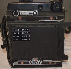 Vintage Graflex Crown Graphic, Kodak Ektar 127mm Lens and Rangefinder, 4X5