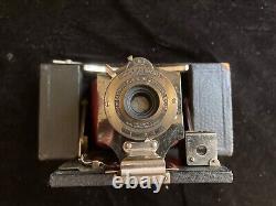 Vintage Kodak Brownie Folding Camera with red bellows VG condition great item