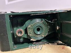 Vintage Kodak Eastman Camera Green Leather Case