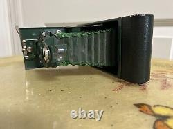 Vintage Kodak Eastman Camera Green Leather Case