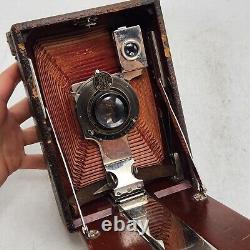 Vintage Kodak The Premo 3-A Pocket C Folding Camera Bausch & Lomb 6 3/4 F8