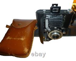 Vintage Kodak Vigilant Junior Six-20 1940's Folding Camera with Snapsack