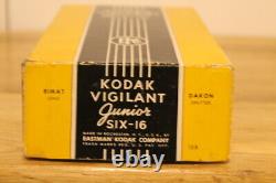 Vintage Kodak Vigilant Six-16 camera in original box instructions 1940 magazine